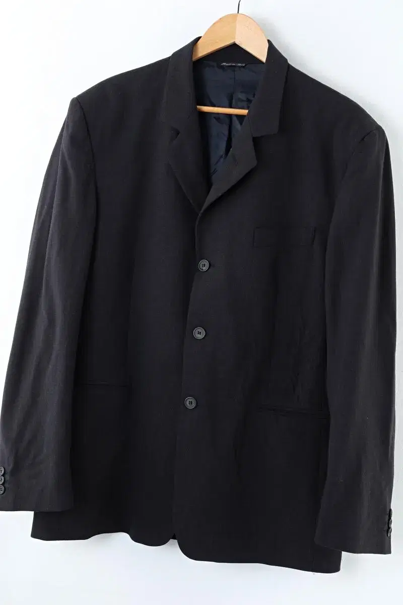 (3XL) Armani Suit Jacket Momo Black Big Size Italy EO Vintage