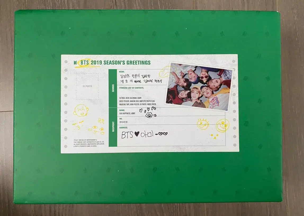 BTS 2019 Season's Greetings + Wall Calendar