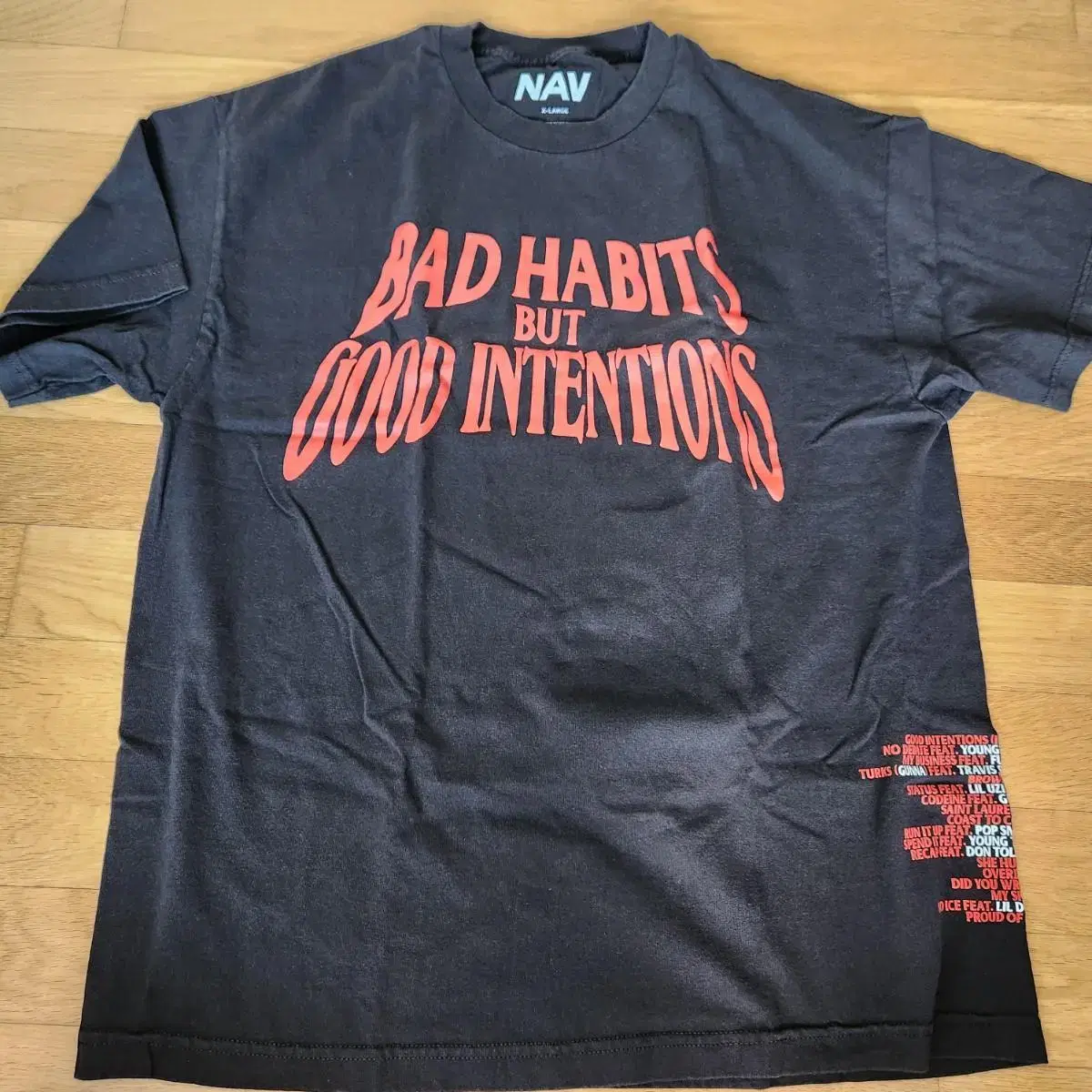 나브X브이론 머천다이즈 GOOD INTENTIONS [XL]