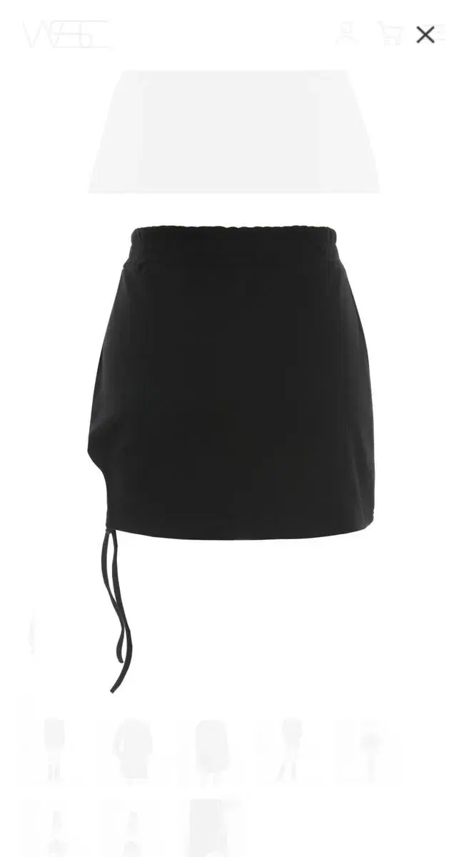 wsc archive wsc 아카이브 round mini skirt