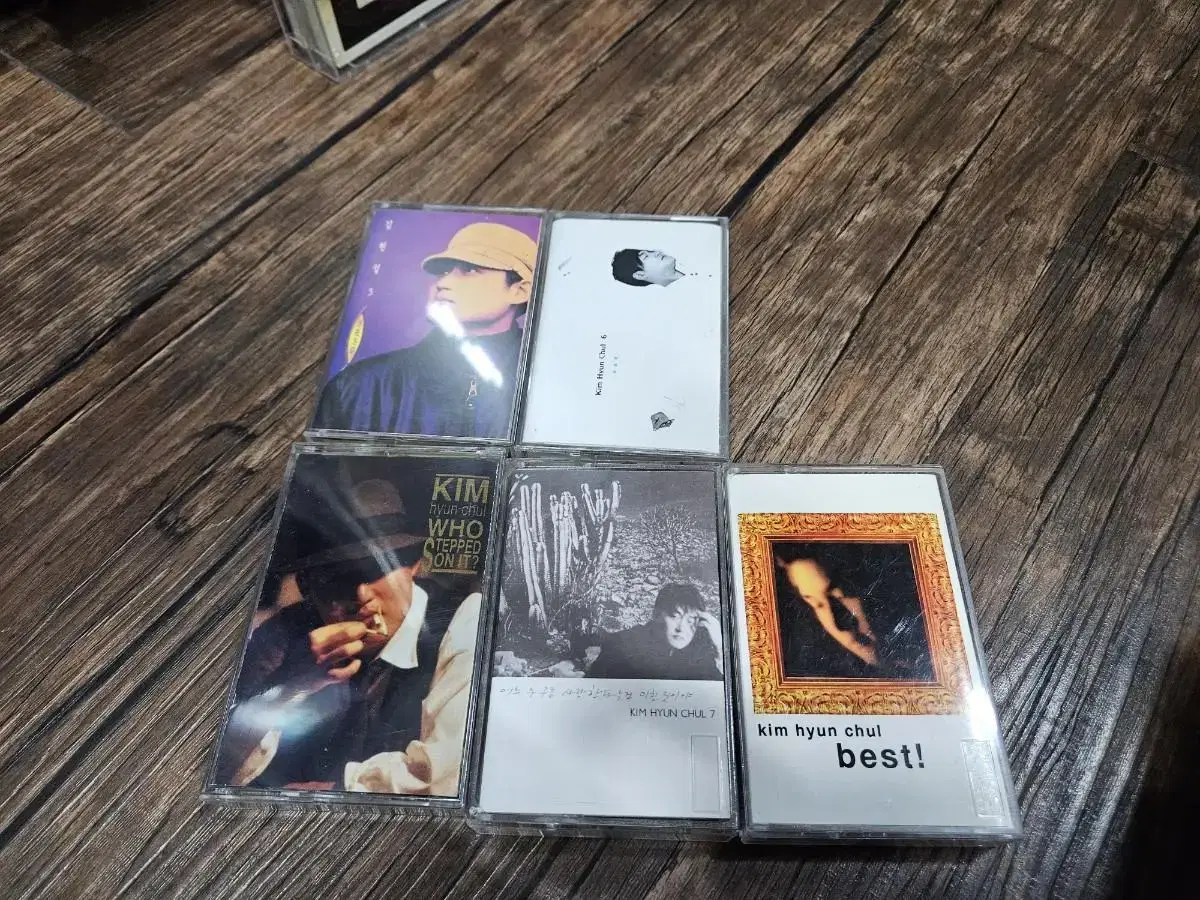 Bulk of 5 cassette tapes by Kim Hyun Chul