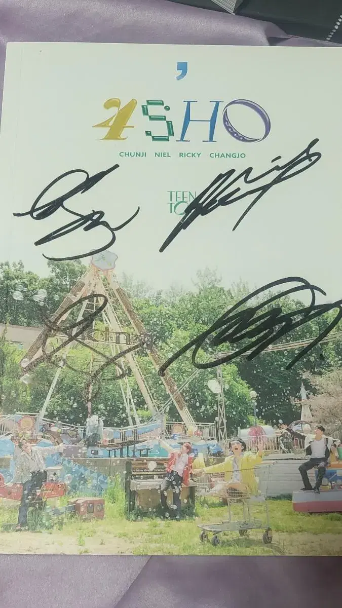 Teen top bimae autographed album let's do it