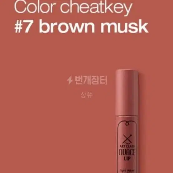 투쿨포스쿨 아트클래스 누아즈립 01brown musk