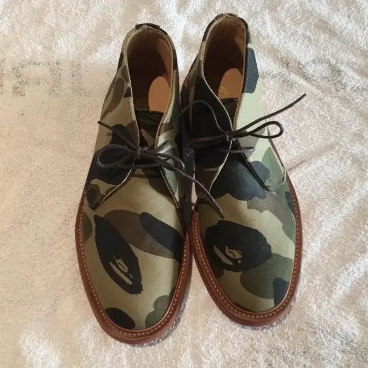 베이프 A Bathing Ape x Mark McNairy 카모 부츠