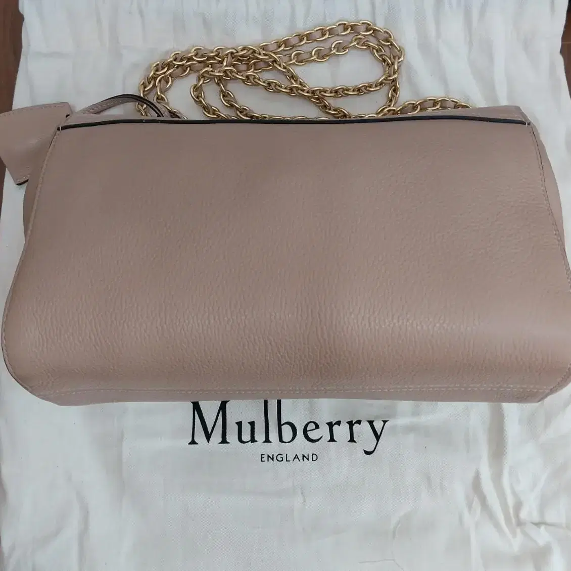 (새상품) MULBERRY 멀버리 미디엄 릴리백 로즈워터 색상