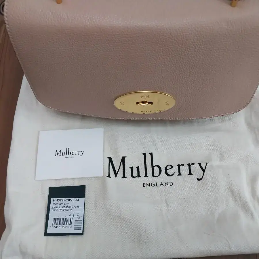 (새상품) MULBERRY 멀버리 미디엄 릴리백 로즈워터 색상