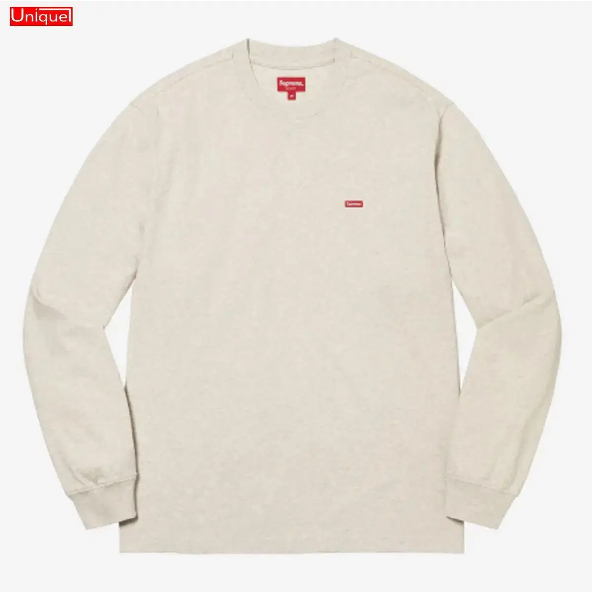 Supreme Small Box Long Sleeve T-Shirt Oatmeal _ Size L