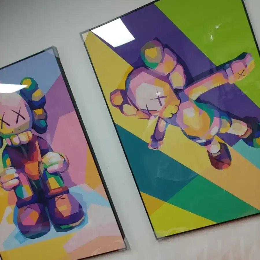 카우스 kaws 피규어 대형 그림 액자 팝아트 인테리어소품 인테리어액자