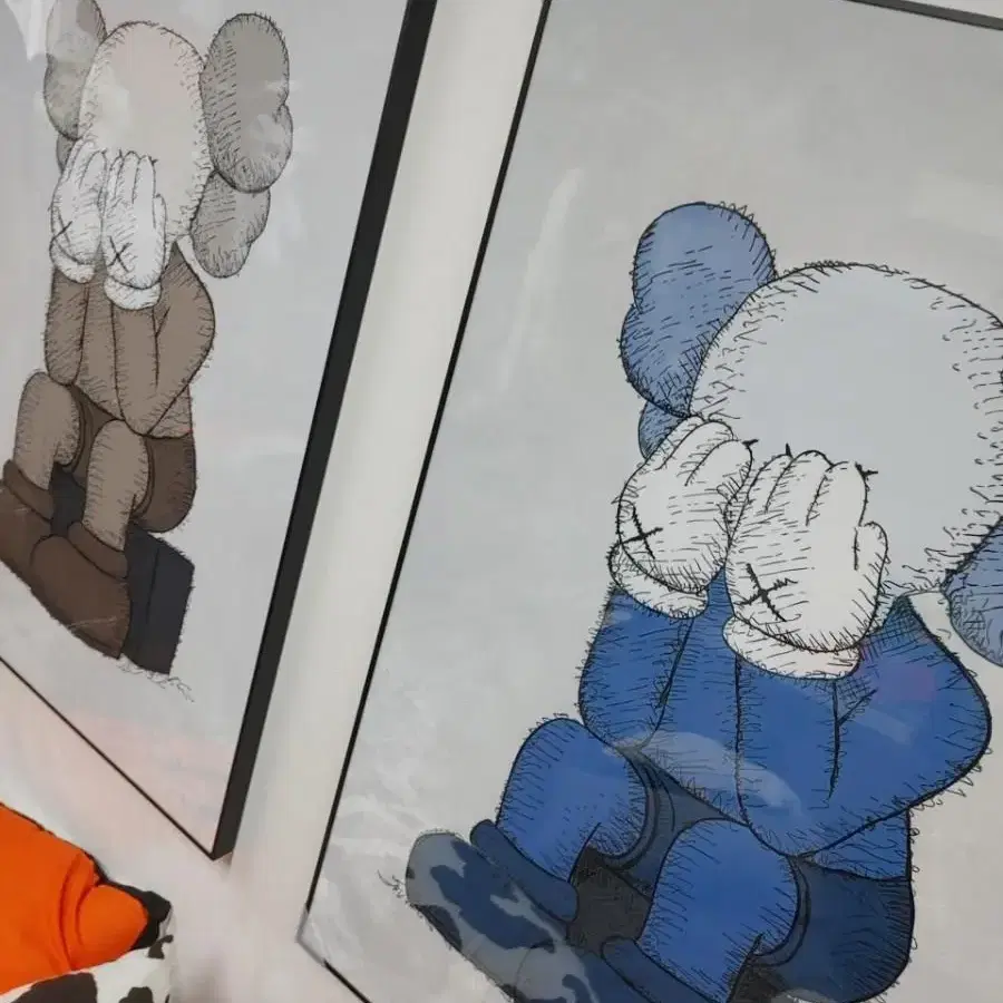 카우스 kaws 피규어 대형 그림 액자 팝아트 인테리어소품 인테리어액자