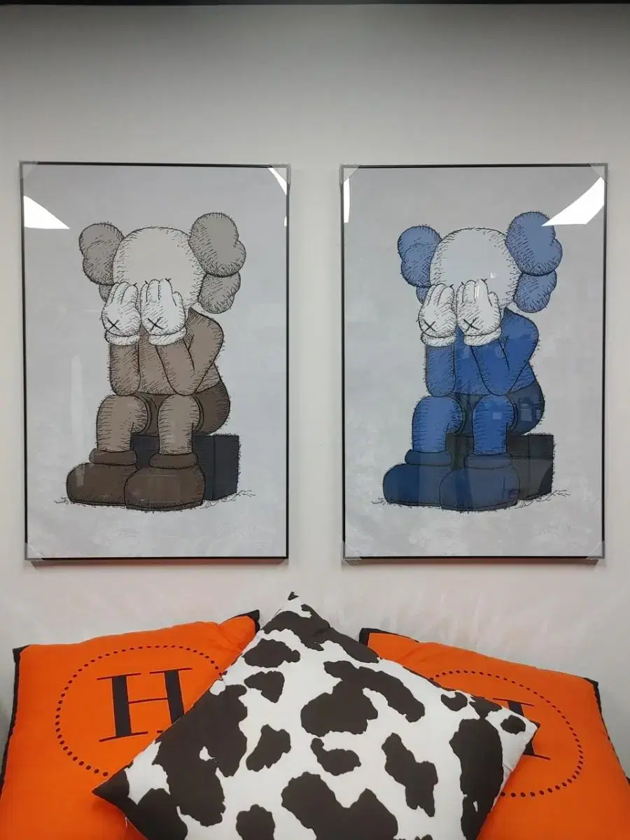 카우스 kaws 피규어 대형 그림 액자 팝아트 인테리어소품 인테리어액자