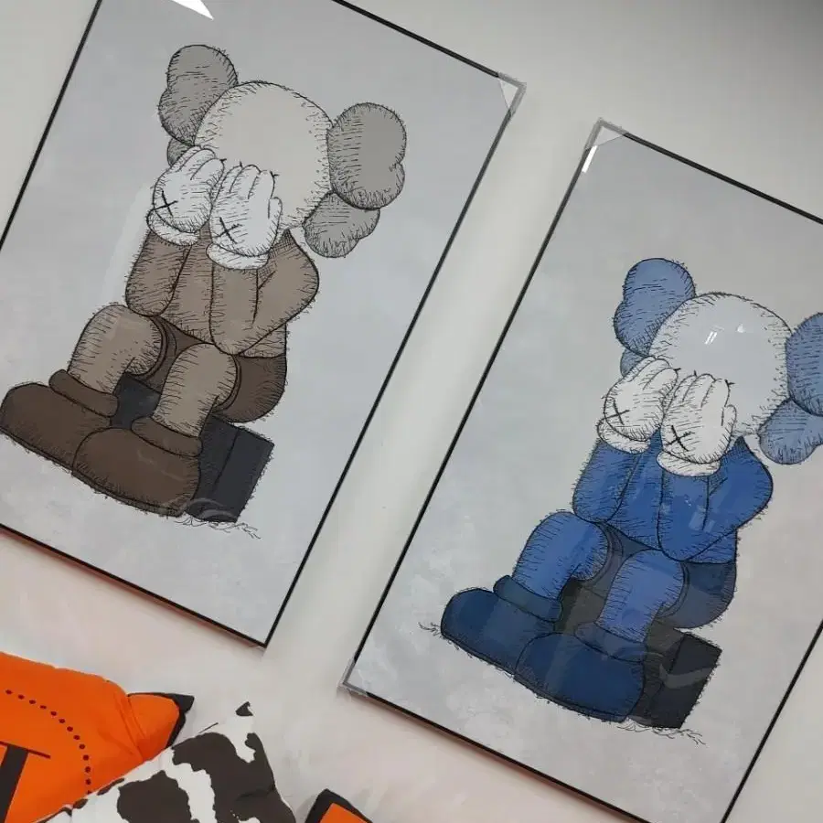 카우스 kaws 피규어 대형 그림 액자 팝아트 인테리어소품 인테리어액자