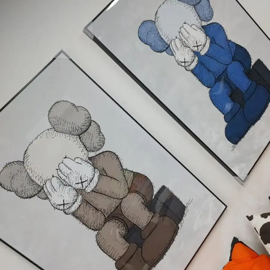 카우스 kaws 피규어 대형 그림 액자 팝아트 인테리어소품 인테리어액자