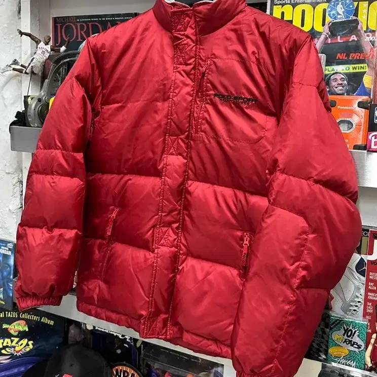 90s polo sport red down jk 폴로스포츠 패딩