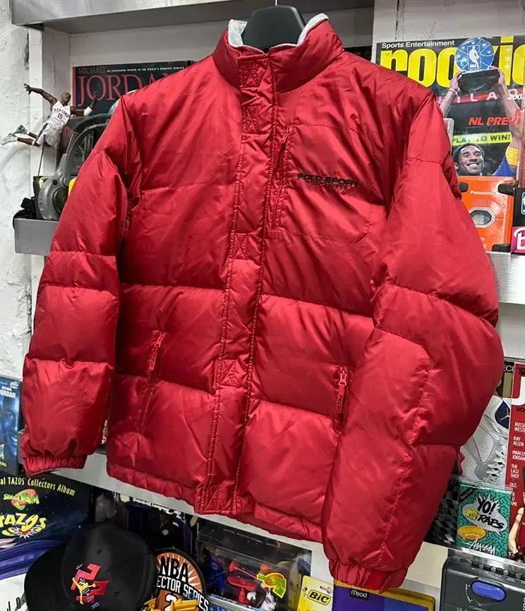 90s polo sport red down jk 폴로스포츠 패딩