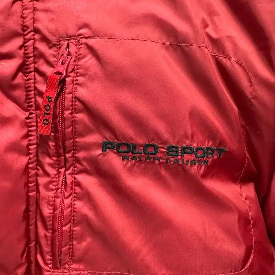 90s polo sport red down jk 폴로스포츠 패딩