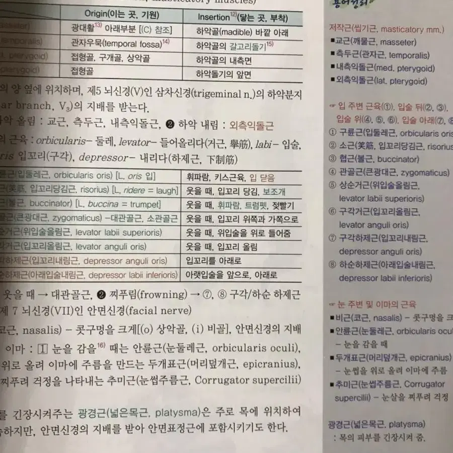 은학사 인체의 구조와 기능 2020년판 1,2판 판매합니다