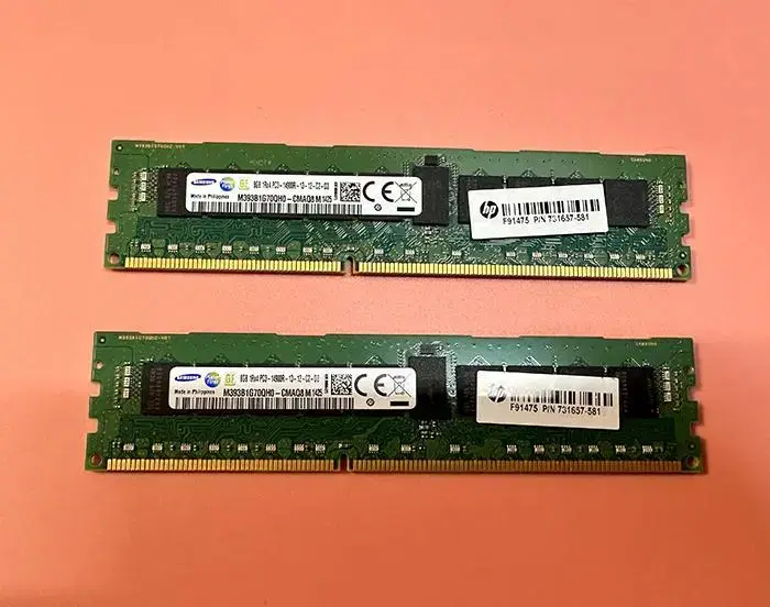 삼성 16GB 8GB x 2 DDR3 PC3-14900R 서버용 설명필독