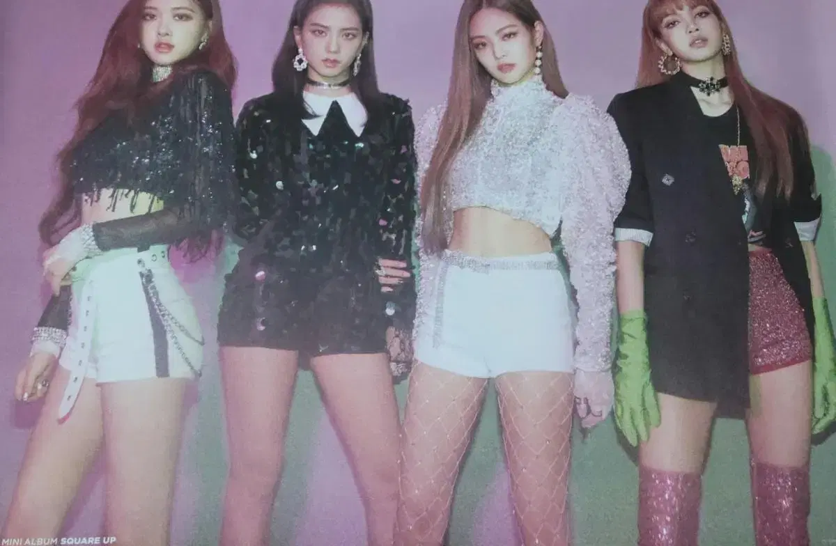 Black Pink Tudu Tudu Tudu SQUARE UP poster Sells Bromide