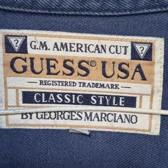 90's USA GUESS CLASSIC 게스 드랍숄더 청자켓 L