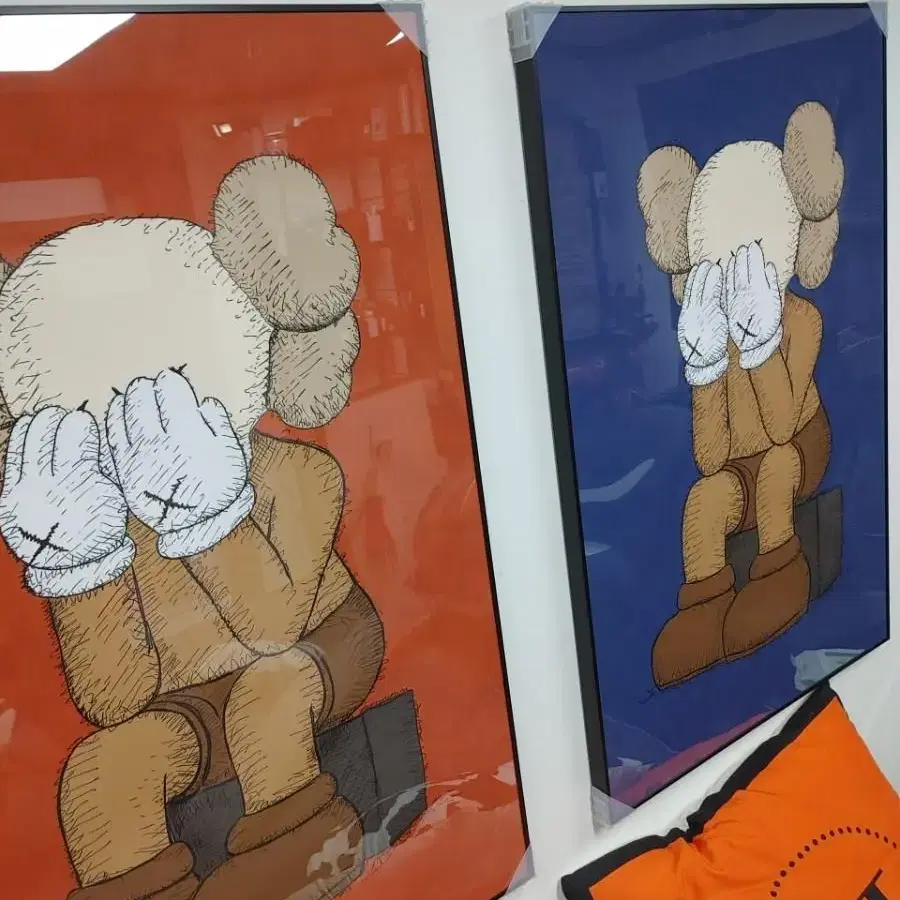 카우스 kaws 피규어 대형 그림 액자 팝아트 인테리어소품 인테리어액자