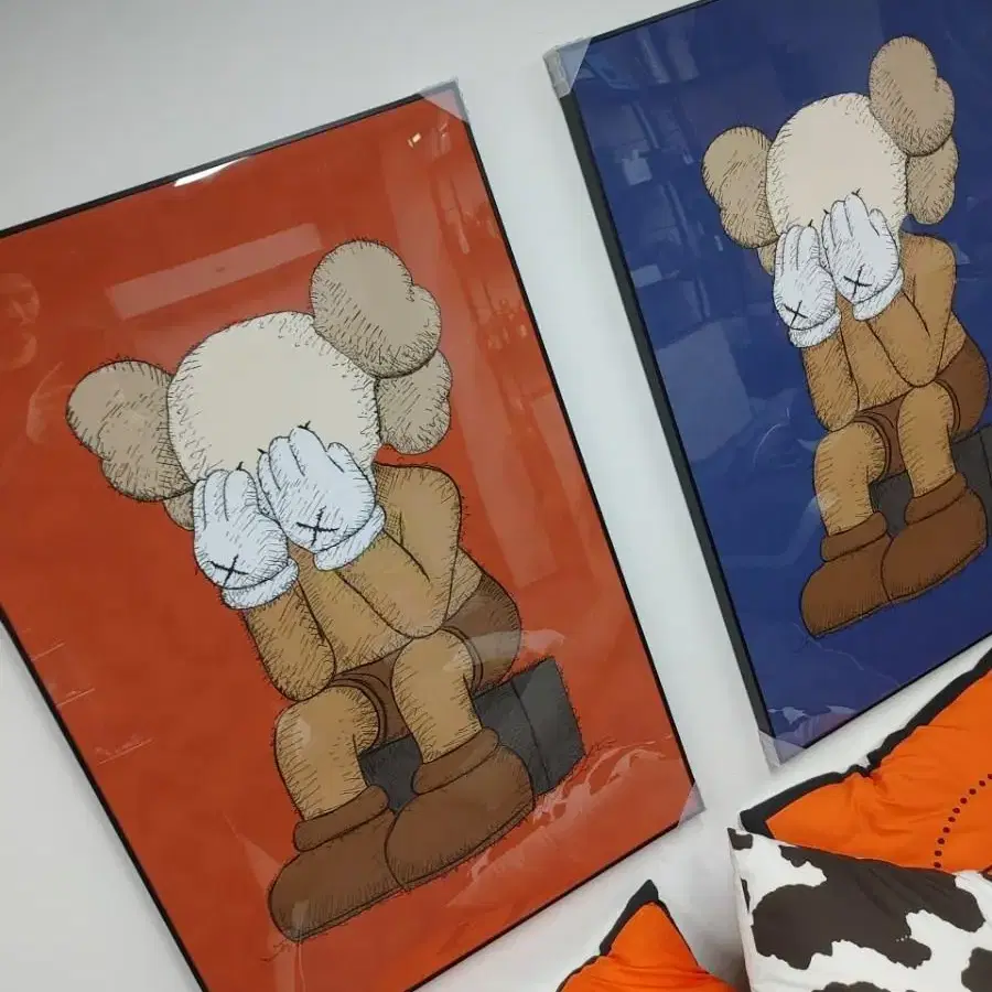 카우스 kaws 피규어 대형 그림 액자 팝아트 인테리어소품 인테리어액자