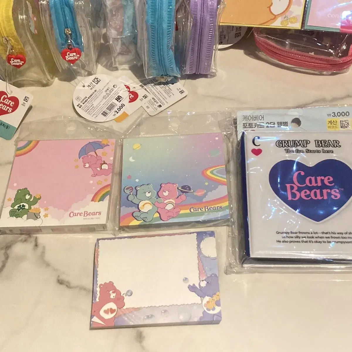 Care Bear Notepad & Photo Card Album