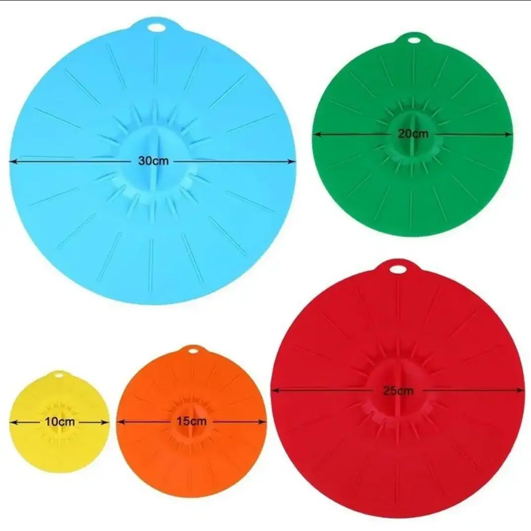 새제품) 압축 실리콘 뚜껑5종
