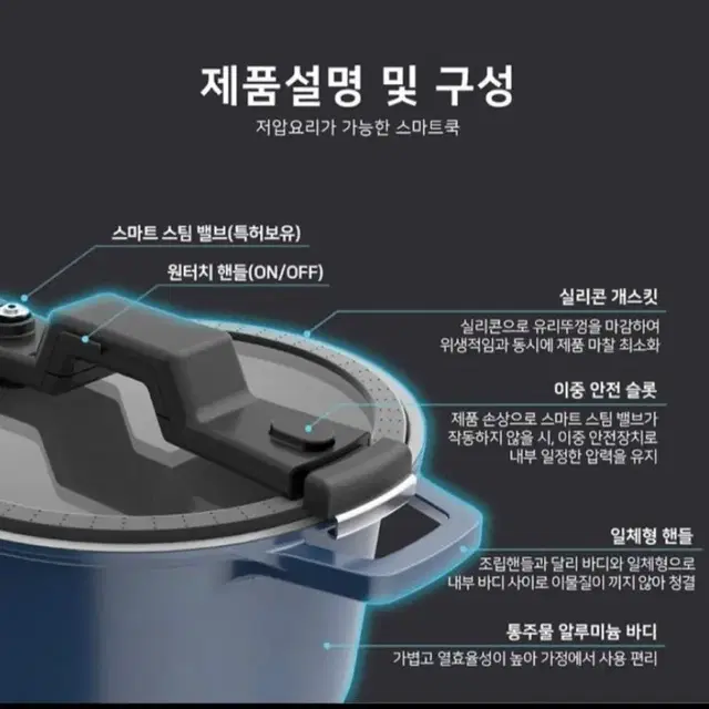 [새상품] 스마트쿡IH인덕션저압냄비 24cm