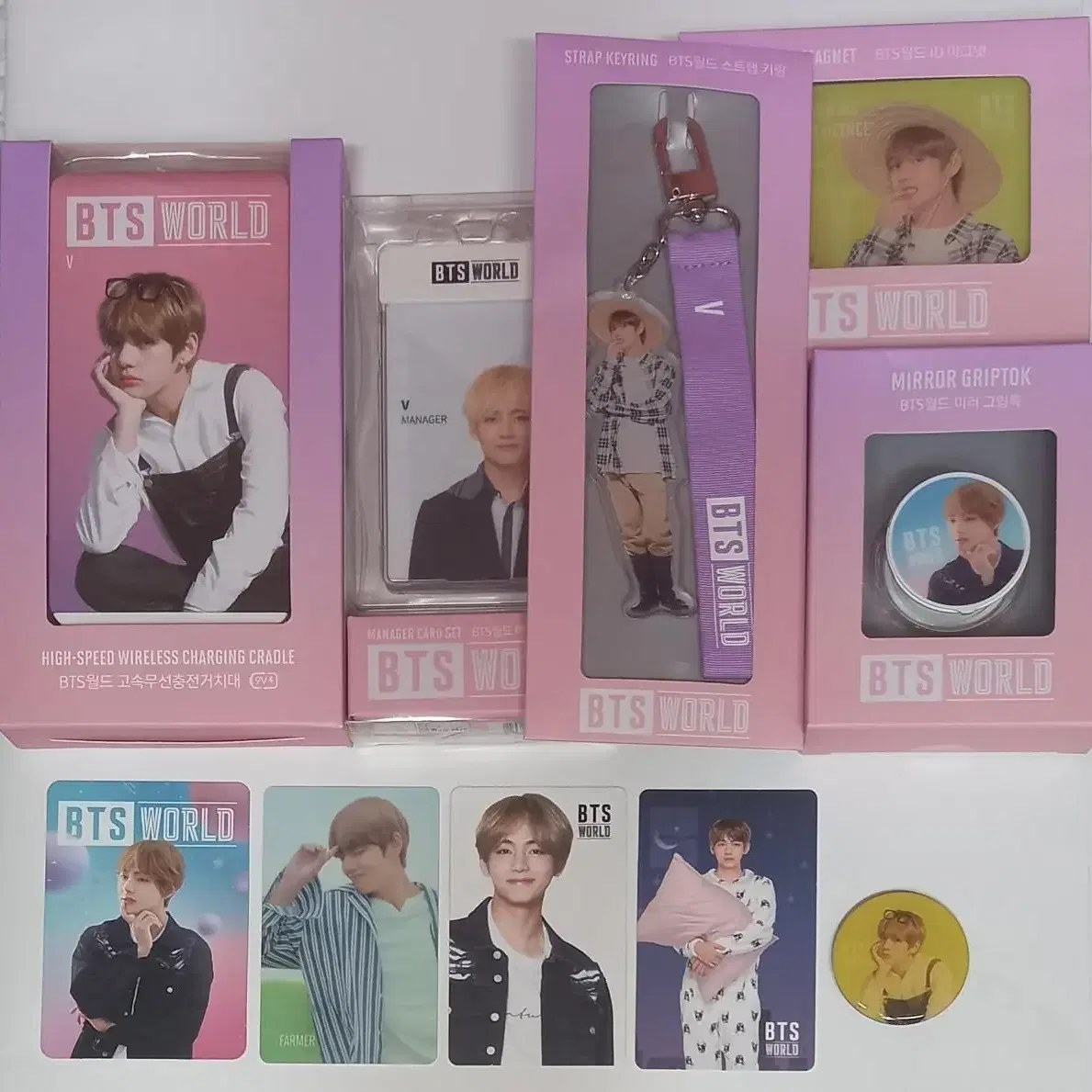 방탄 BTS WORLD 비월 굿즈, 포카 멤버별 분할