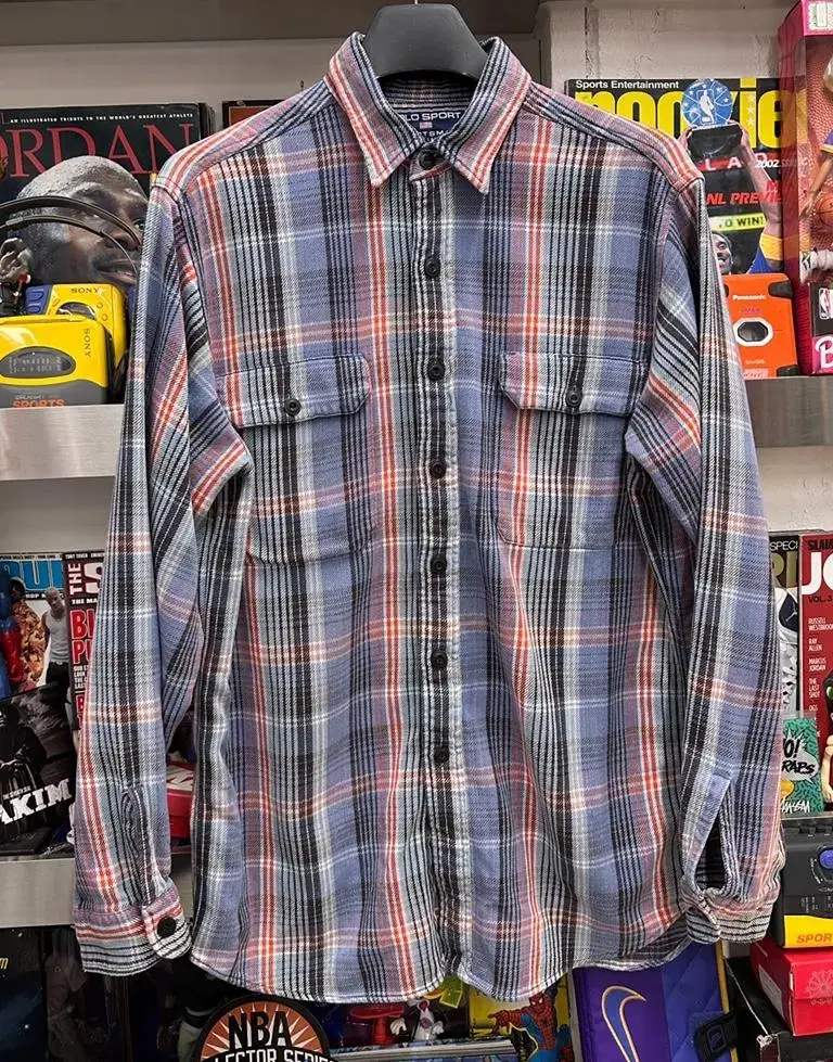 90s polo sport plaid shirt polo sport shirt