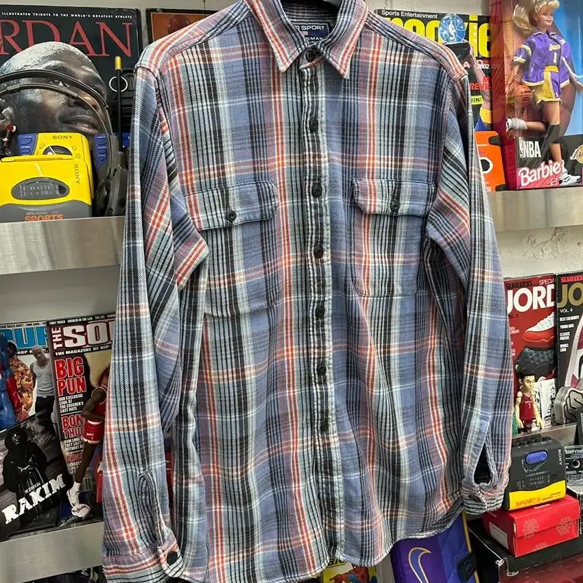 90s polo sport plaid shirt 폴로스포츠 셔츠