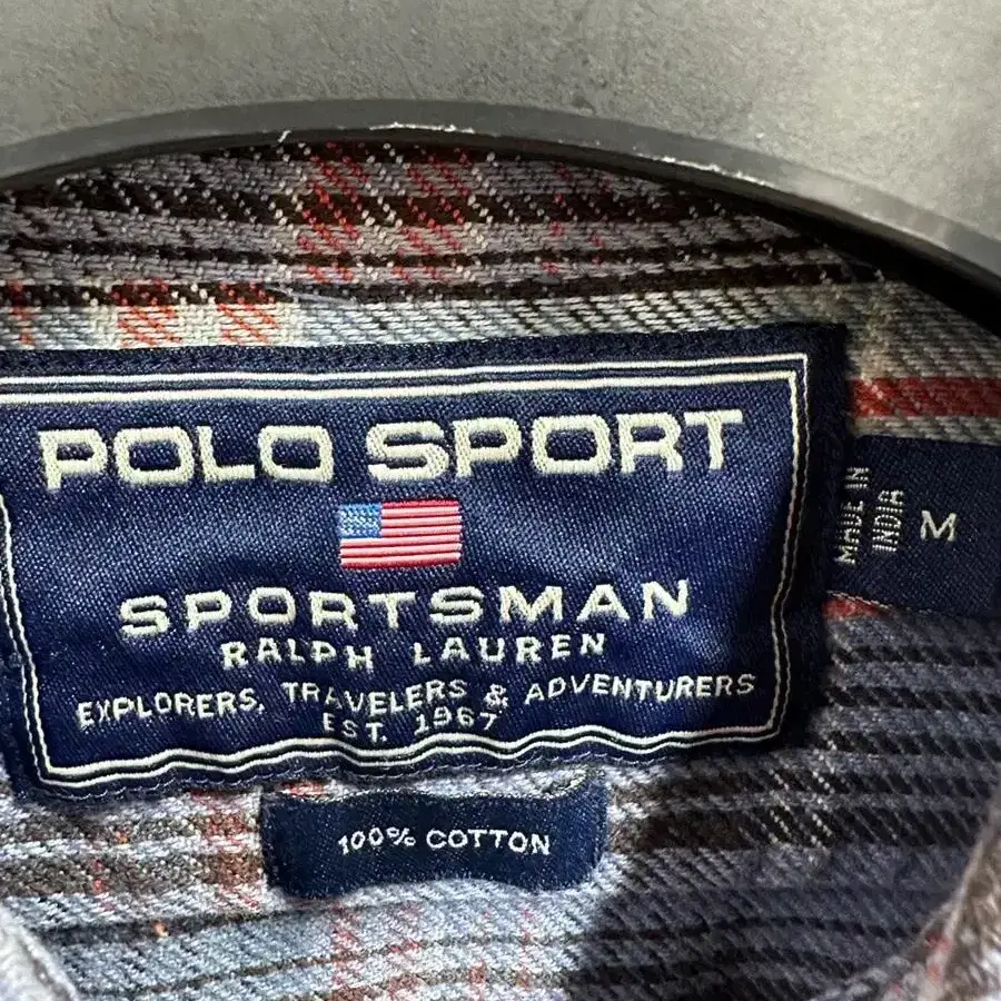 90s polo sport plaid shirt 폴로스포츠 셔츠