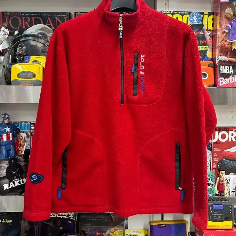 90s polo sport half zip 폴로스포츠 후리스 하프집업