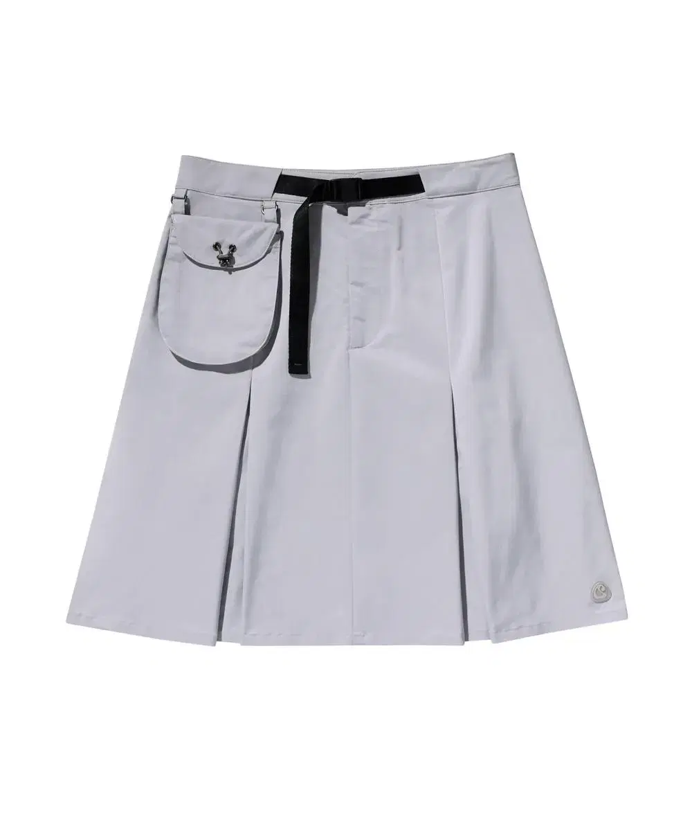 suu 스커트 D POCKET NYLON SKIRTS LIGHT GREY