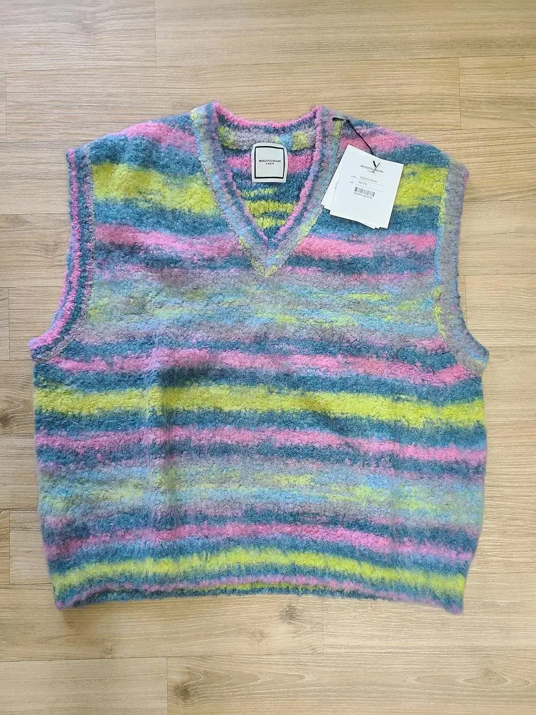 [Genuine/New] Wooyoung Mi 22FW bloo Multicolor Knit Vest