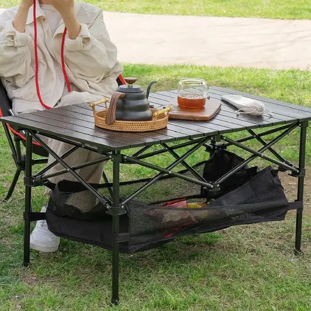 [무료배송] 야외 롤테이블 식탁 경량 알루미늄합금 캠핑테이블+수납파우치