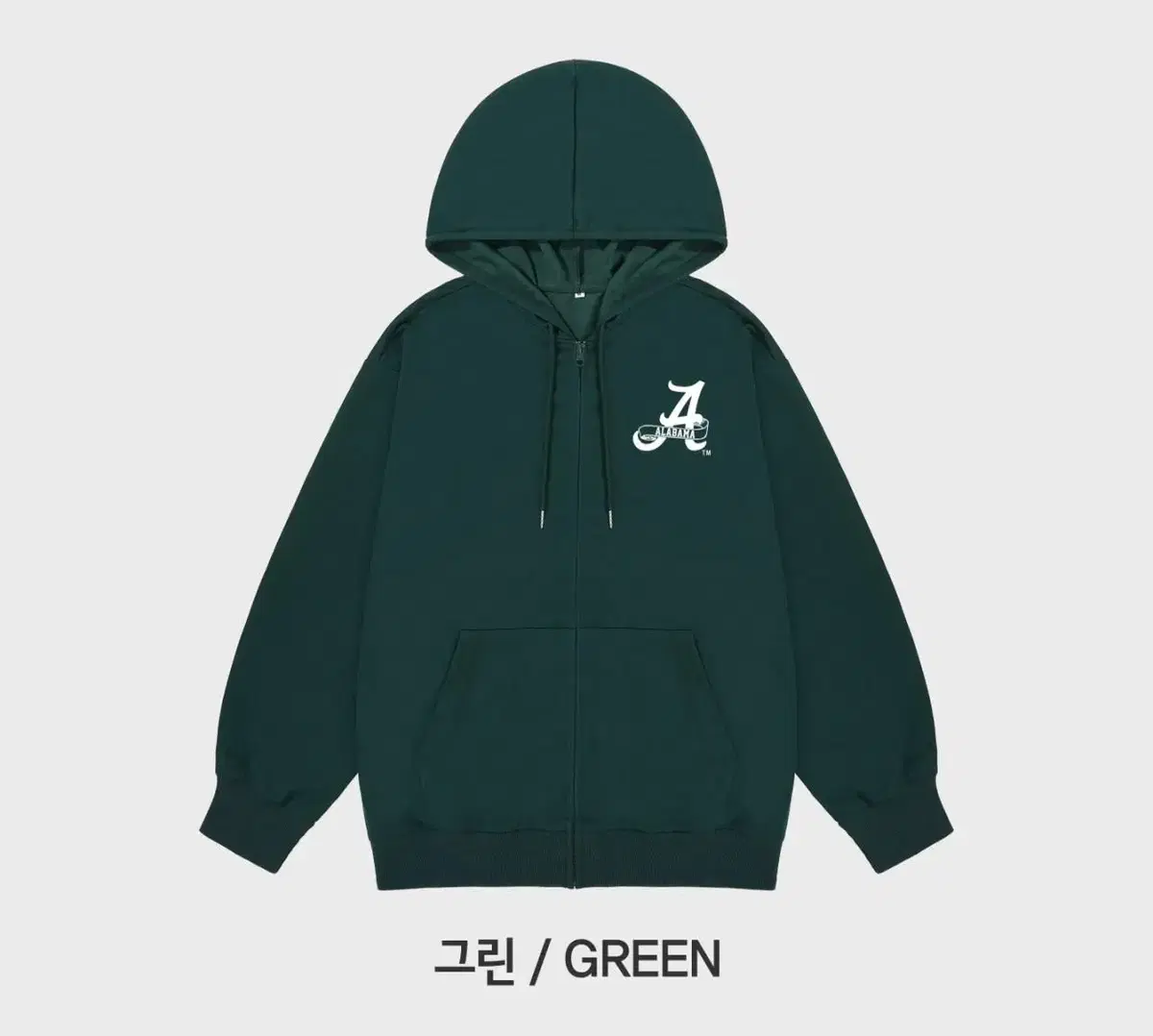 297.8km Alabama Hoodie Zip Up + Jogger Pants Set 4color