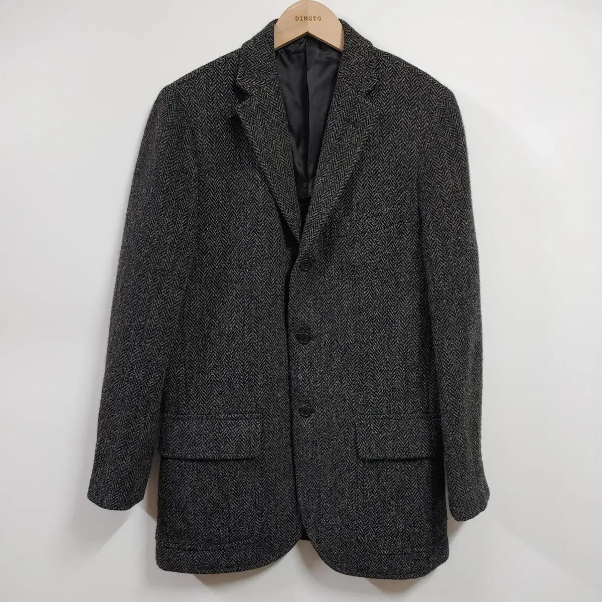 [38R] Polo 3B herringbone tweed blazer