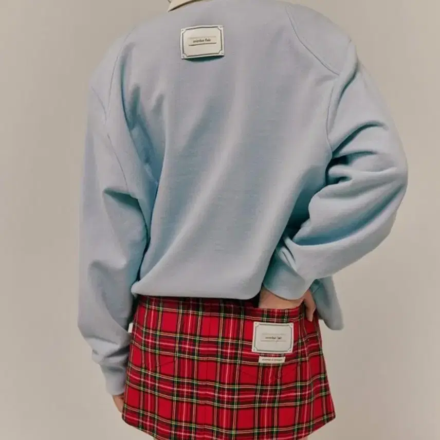 오버듀플레어 90s check mini skirt_red