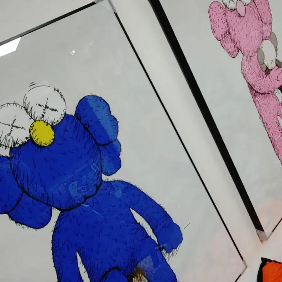 세서미스트리트 카우스 kaws 대형 그림 액자 팝아트 인테리어소품 피규어