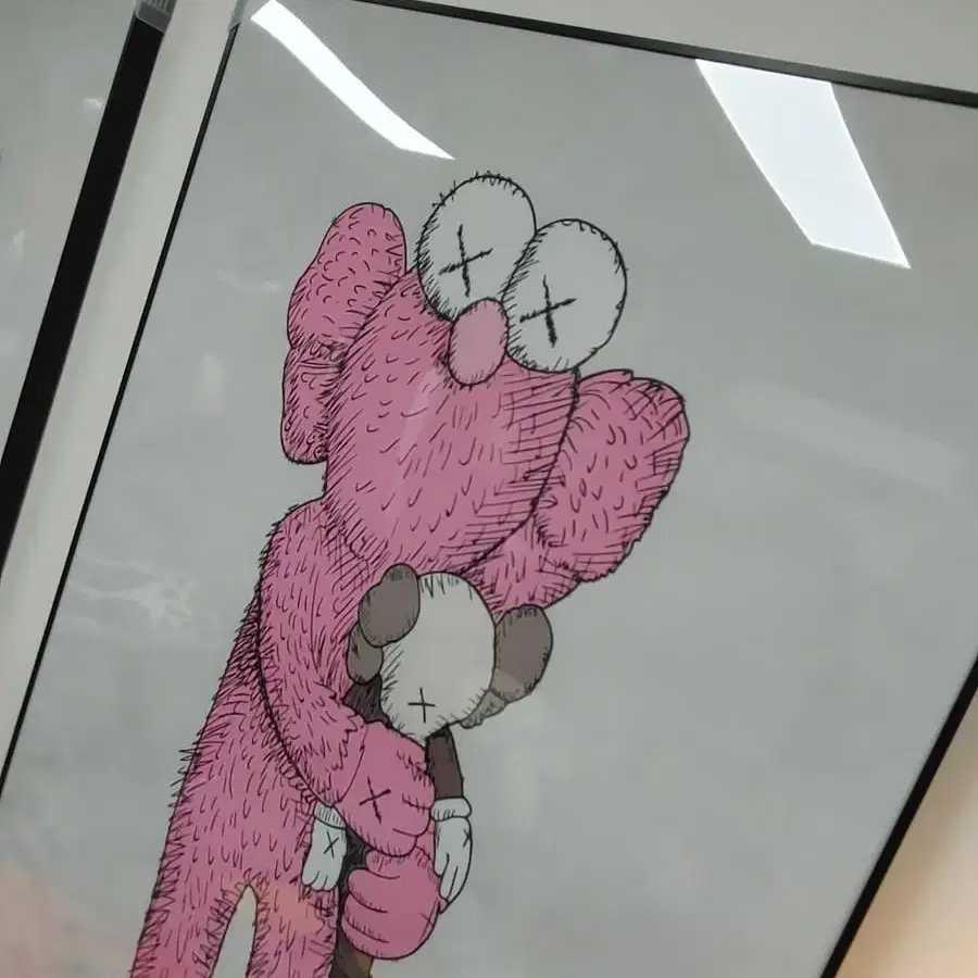 세서미스트리트 카우스 kaws 대형 그림 액자 팝아트 인테리어소품 피규어