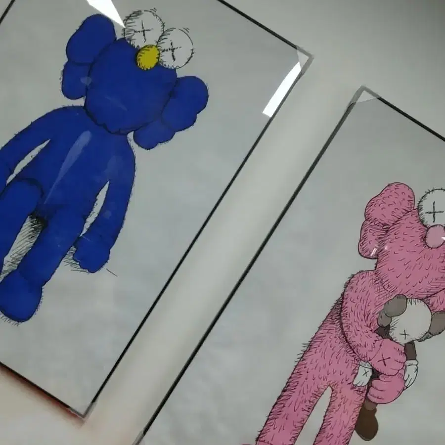 세서미스트리트 카우스 kaws 대형 그림 액자 팝아트 인테리어소품 피규어