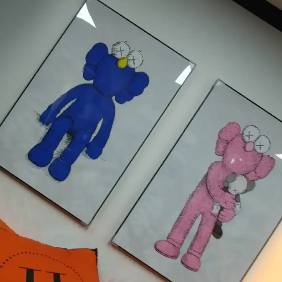 세서미스트리트 카우스 kaws 대형 그림 액자 팝아트 인테리어소품 피규어