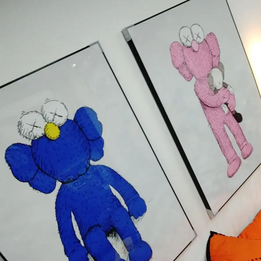 세서미스트리트 카우스 kaws 대형 그림 액자 팝아트 인테리어소품 피규어