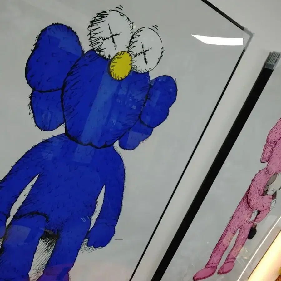 세서미스트리트 카우스 kaws 대형 그림 액자 팝아트 인테리어소품 피규어