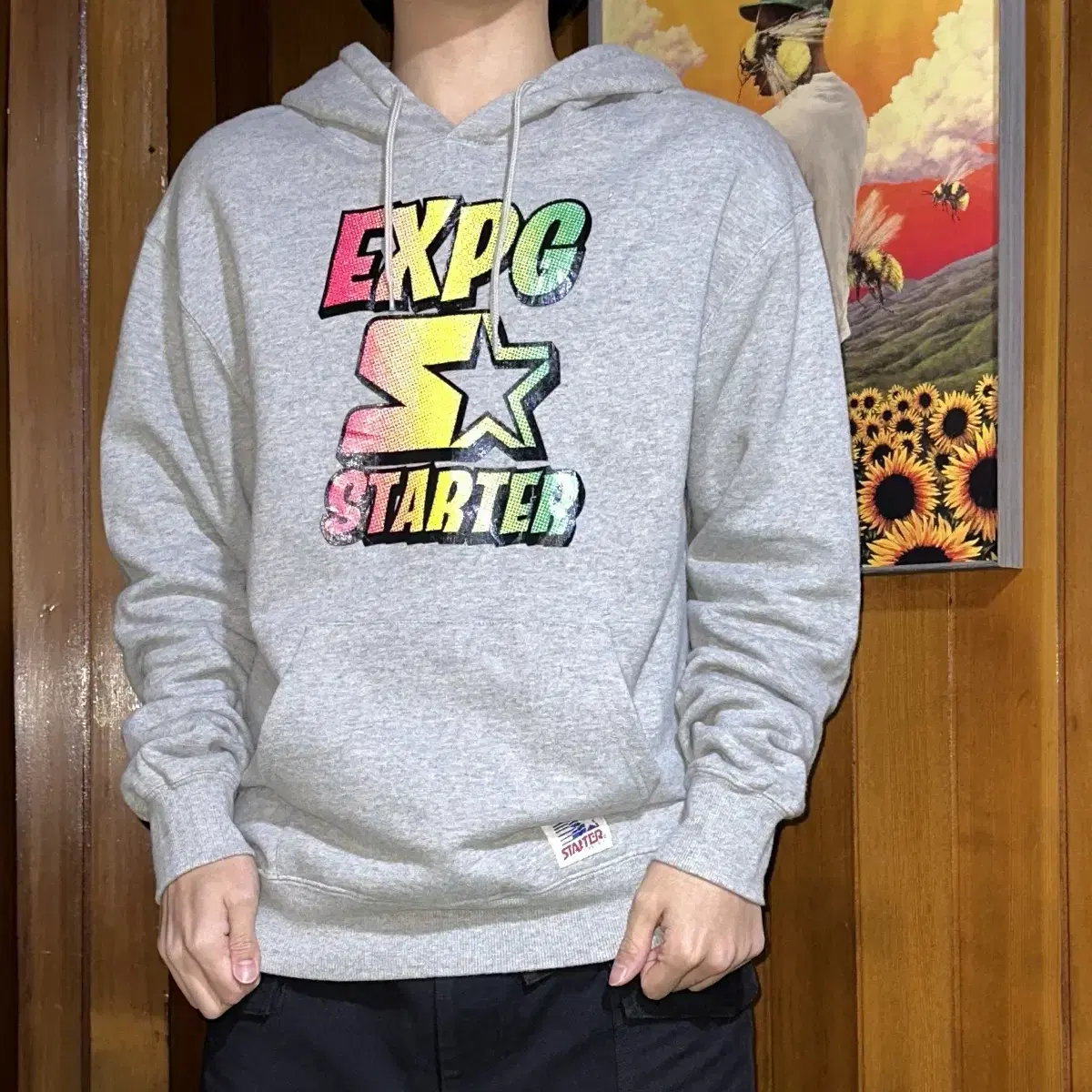 Starter Big Logo Hoodie L