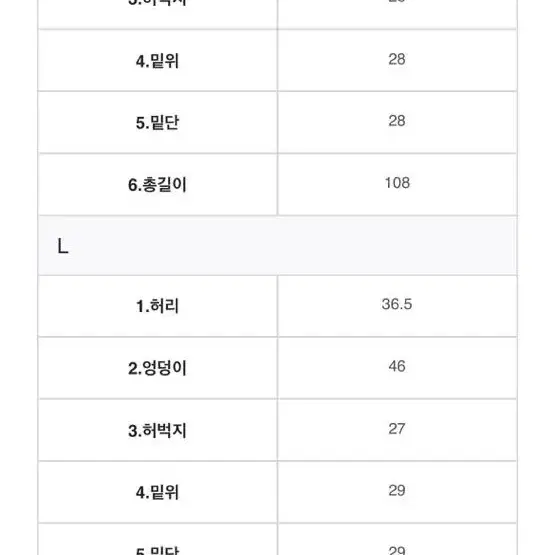 블랙스판부츠컷팬츠 L 미착용 새상품 (상세사이즈 뒤에있음)