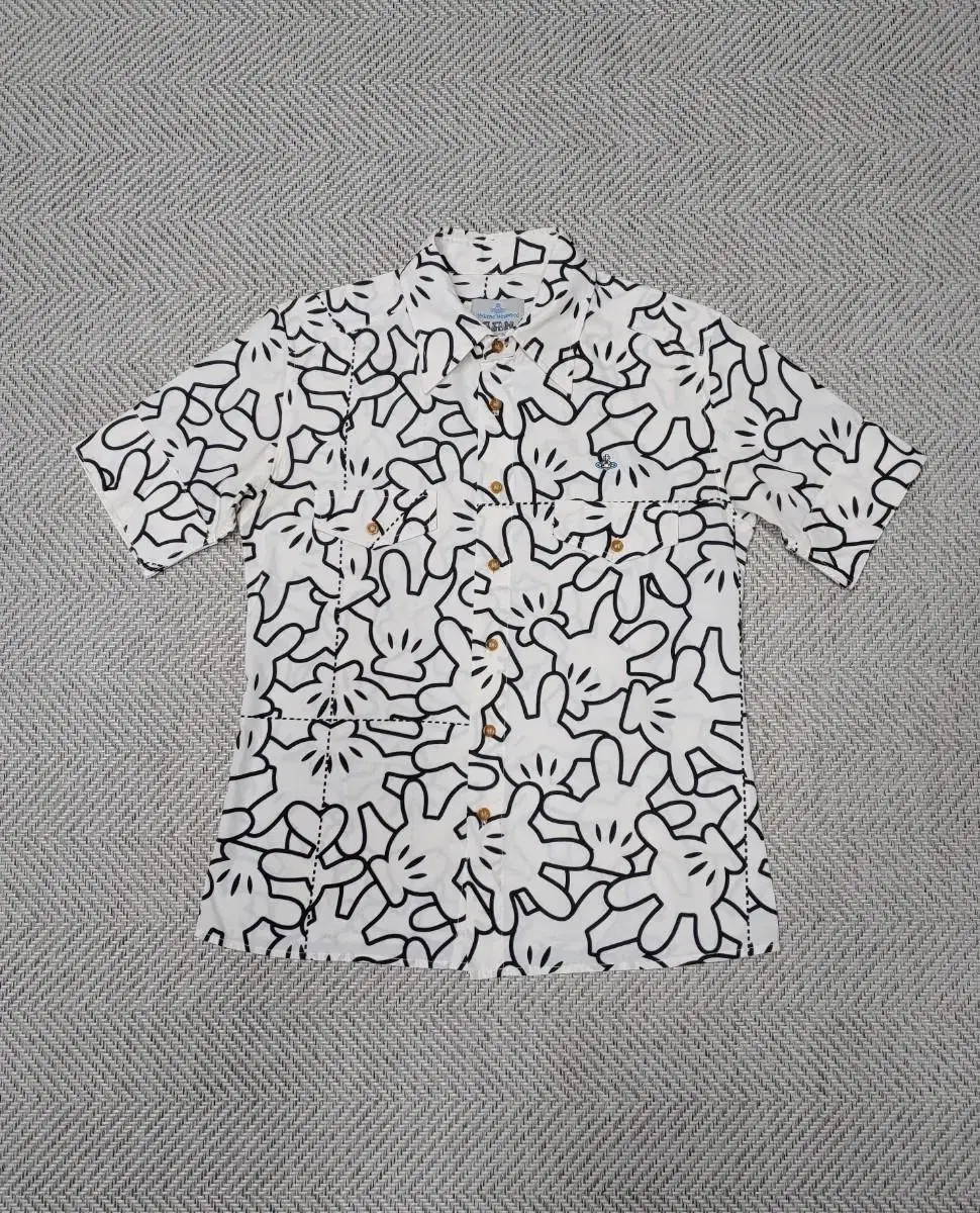 (Genuine) Vivienne Westwood Mickey Hand Printed Shirt / 2 (95)