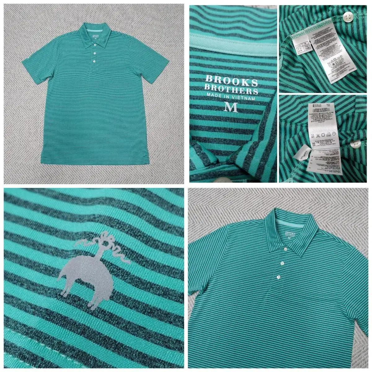 (Genuine/New) Brooks Brothers Striped PK Shirt / M (105)