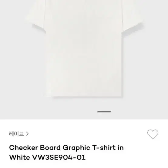 레이브 cheker board T  (WHITE)01 사이즈